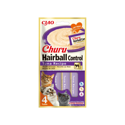 Snack líquido control bolas de pelo para gatos Churu CAT Hairball