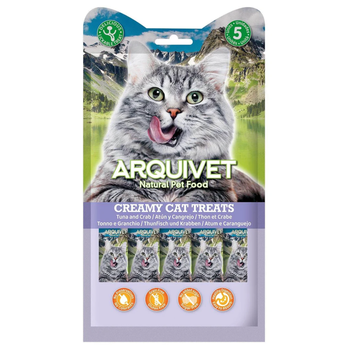 Snack líquido y cremoso para gatos Arquivet