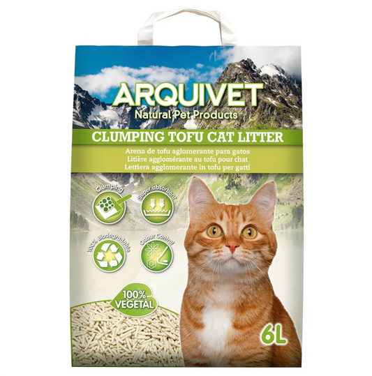 Arena aglomerante de tofu para gatos Arquivet