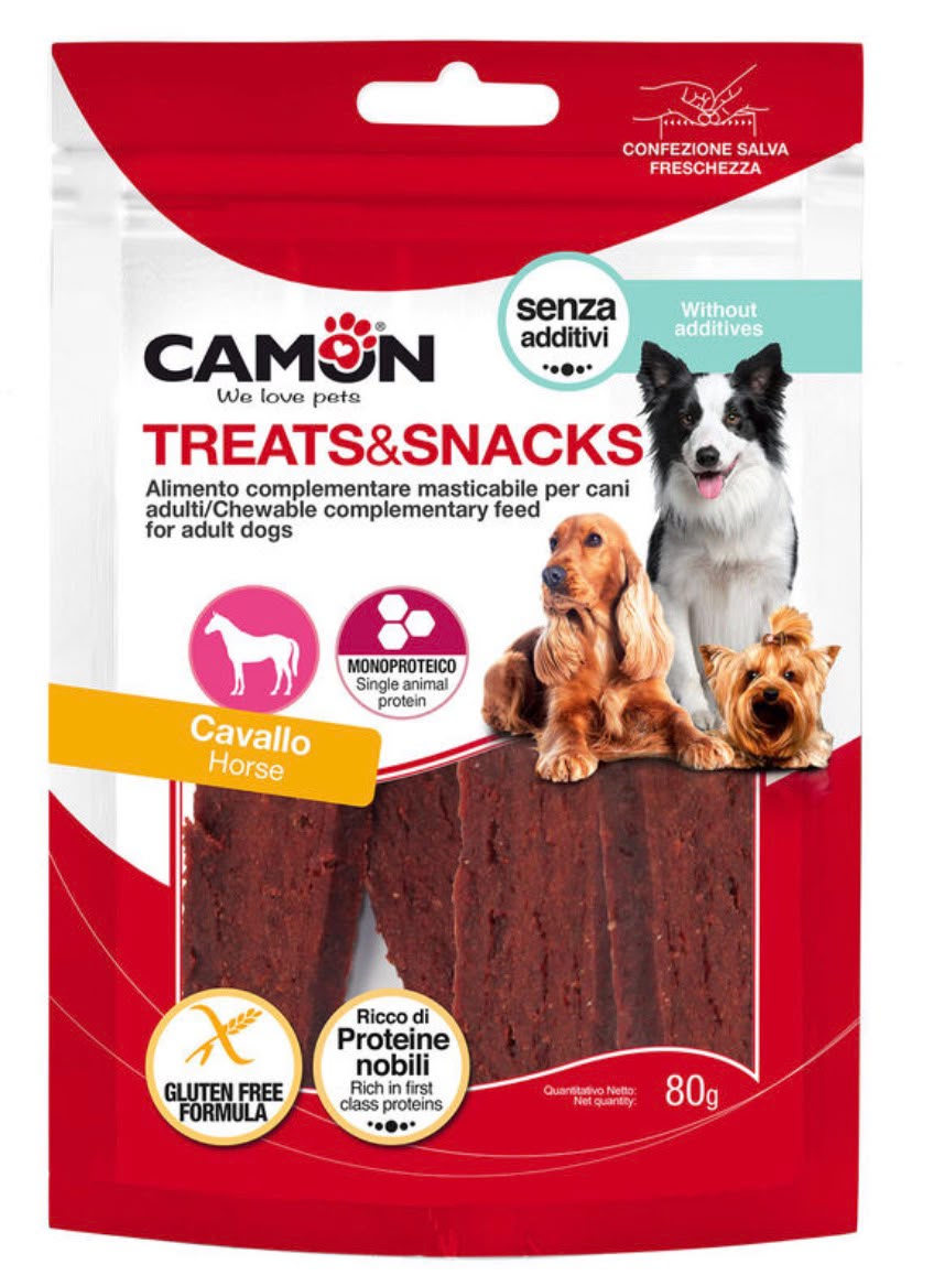 Snack monoproteico de caballo para perros Camon