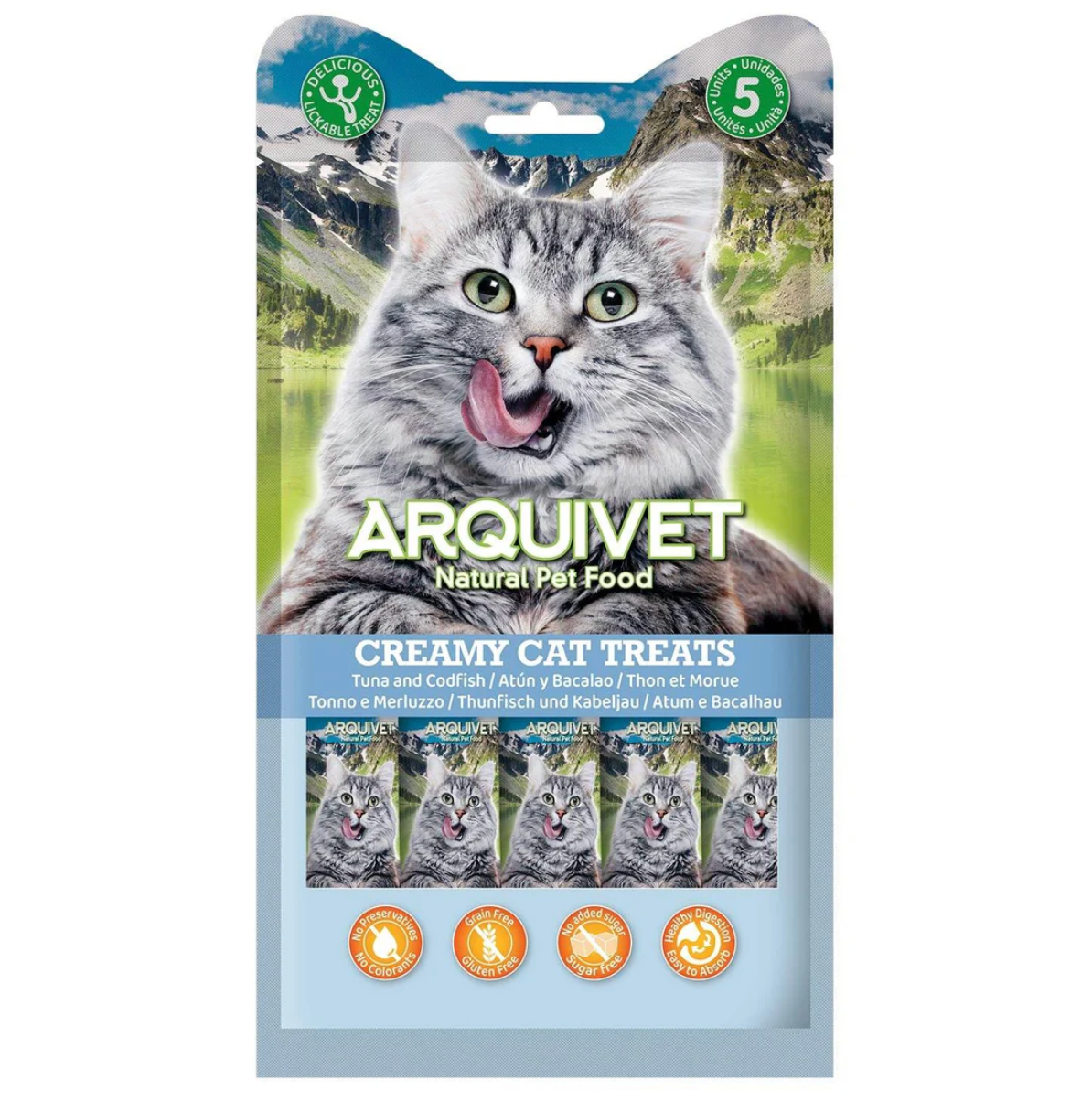 Snack líquido y cremoso para gatos Arquivet