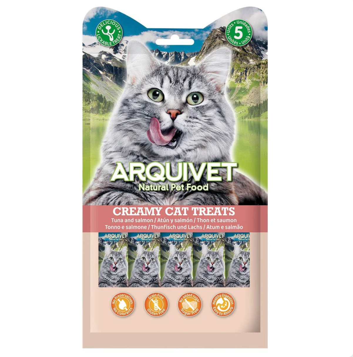 Snack líquido y cremoso para gatos Arquivet