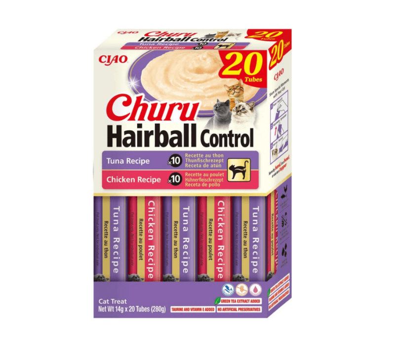 Snack líquido control bolas de pelo para gatos Churu CAT Hairball