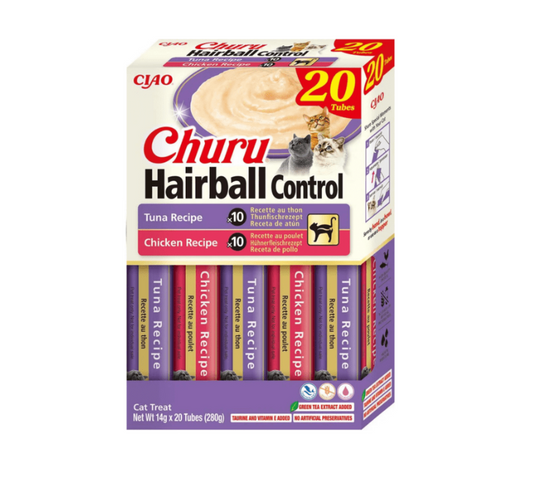 Snack líquido control bolas de pelo para gatos Churu CAT Hairball